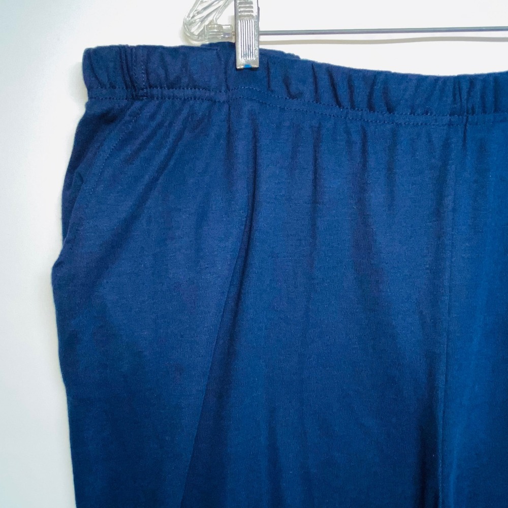 Roamans 3X Petite‎ Navy Blue Elastic Waist Pants Women's Casual Comfort 30/32 - Picture 6 of 14